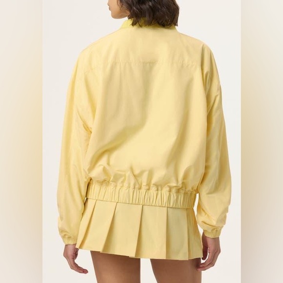 Fila x Hailey Bieber Popcorn Yellow V-Neck Pullover Windbreaker - Medium / NWT - Picture 2 of 5